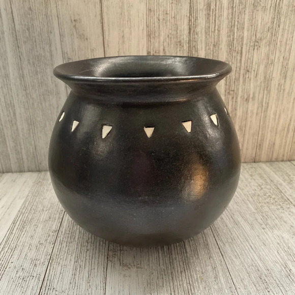 Beautiful ceramic dark brown Vase Bohemian - Picture 5 of 9